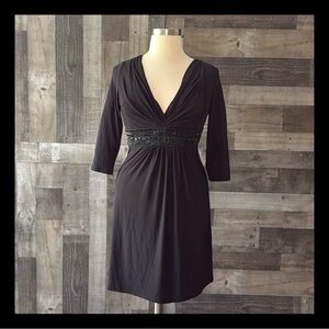 Bisou Bisou vintage black dress size 10 Y2K whimsigoth witchy dark feminine